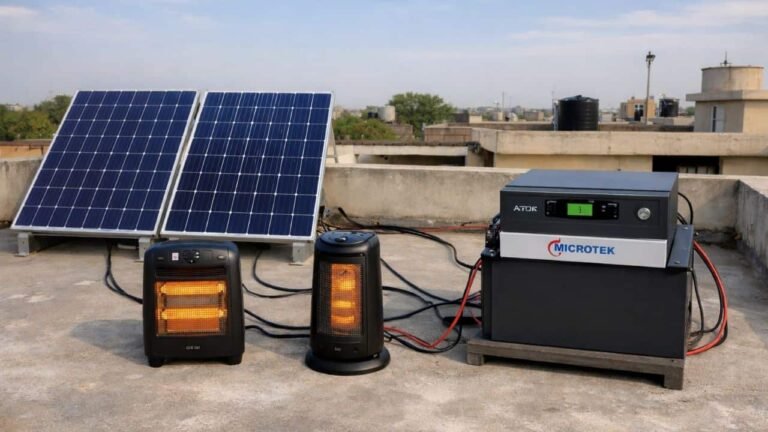 Room Heating with Solar Panels