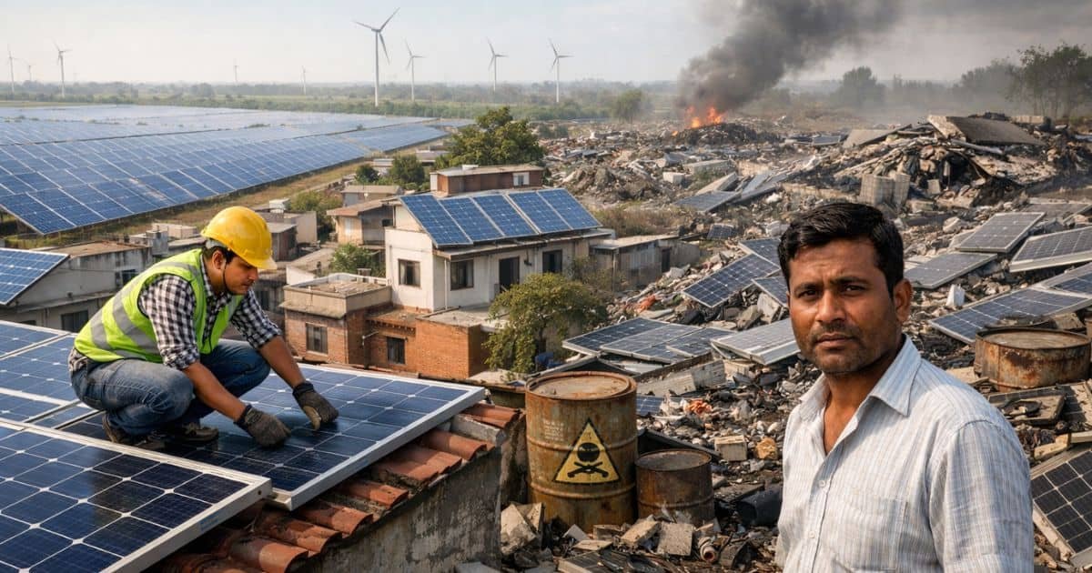 The threat of solar panel waste