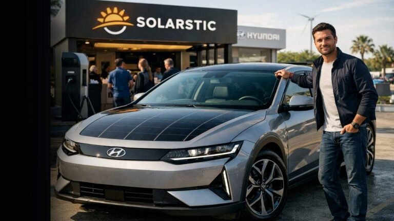 Hyundai new solar car run 50 miles